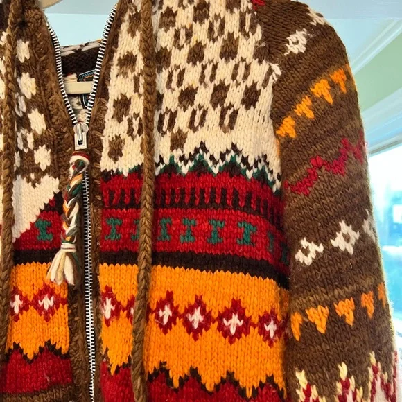 HOST PICM Chamula hand-knit hooded cowichan-style zipped cardigan - Picture 8 of 11